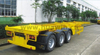 Sinotruk 3 eixos 40FT semi-reboque plano com Jost King Pin