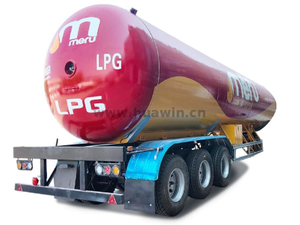 3 eixos LPG 50cbm tanque semi -trailer
