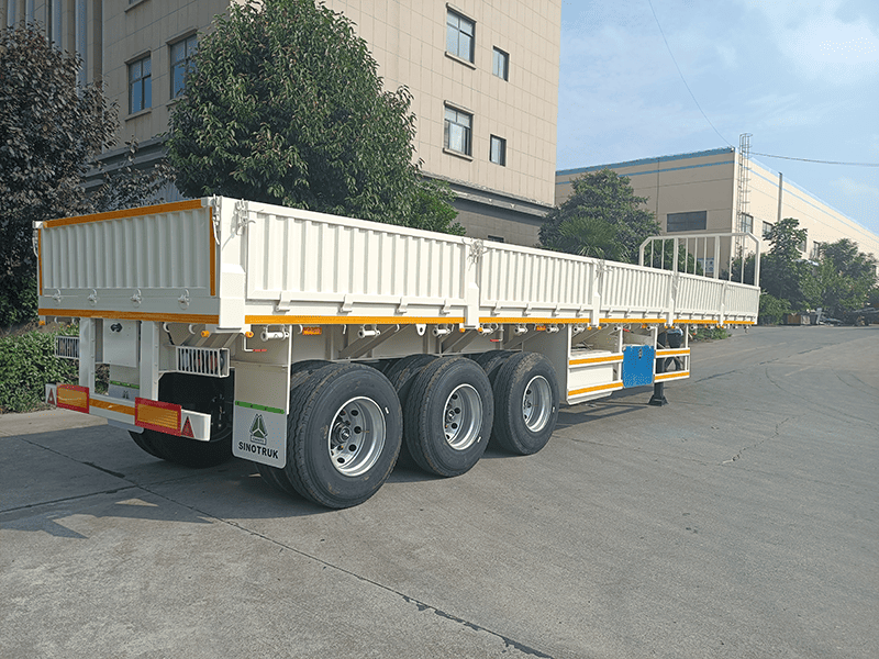3 eixos de 40 pés de parede lateral semi trailer-4