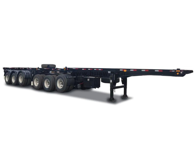 20ft+40ft 3 eixos Superlink Flatbed Trailer