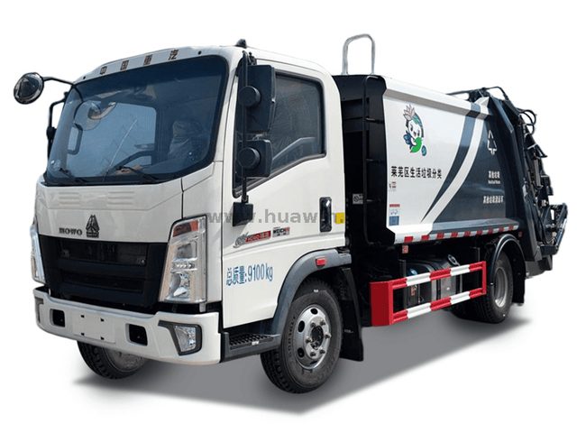 Caminhão compactador de lixo SINOTRUK HOWO-4x2