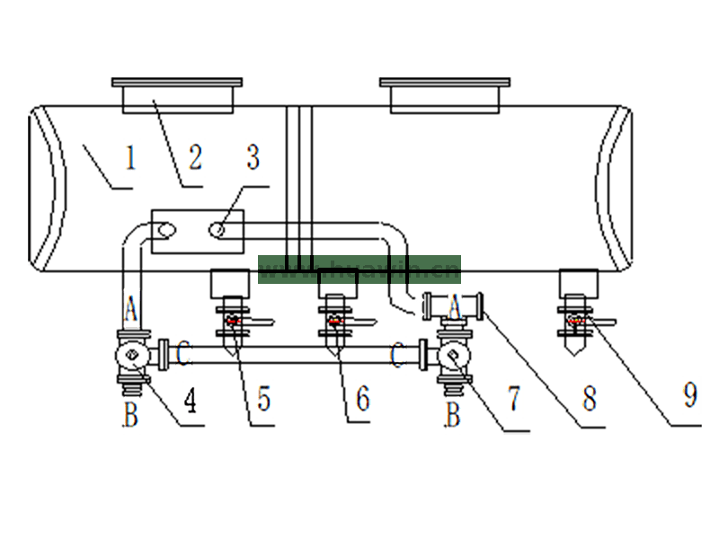CIMC 3 Axles 46000 Liters Aluminum Alloy Tanker Trailer-3 CIMC 3 eixos 46.000 litros de reboque-tanque de liga de alumínio-3