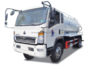 8000 litros sinotruk Howo 4x2 Tanques de vácuo de sucção de esgoto