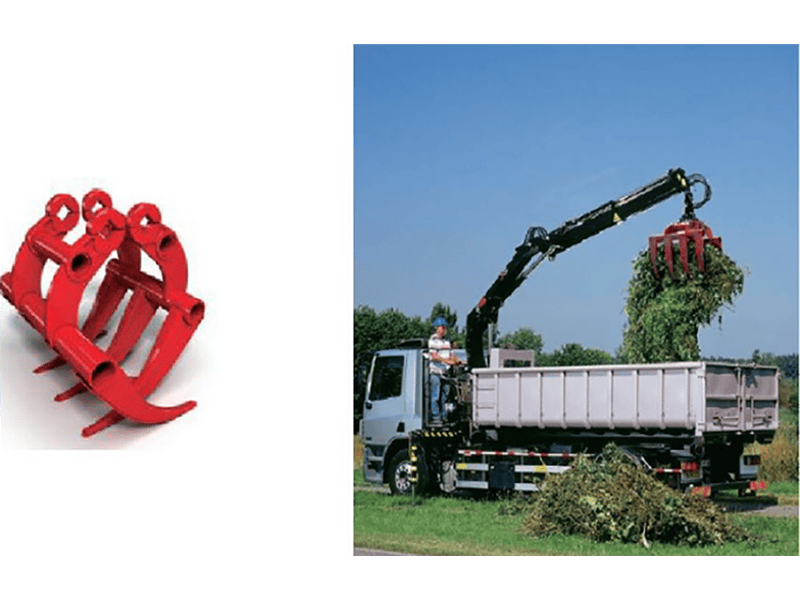 Caminhão guindaste HOWO 6X4 com guindaste de braço dobrado 8T-7