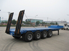 Transportador de escavadeira 70 Ton 4 Axle Low Bed Trailer