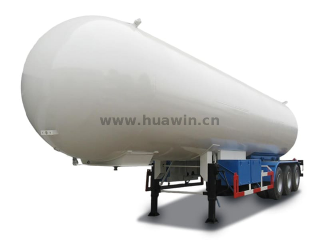 3 eixos LPG 46CBM Tanker semi trailer
