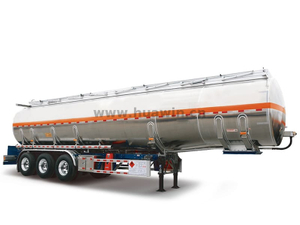 3 eixos de 46cbm de alumínio de alumínio semi -trailer de tanque de combustível