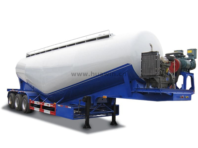3 eixos de silo de silo semitrailer 