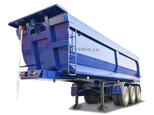 Huawin 3 eixos/4 eixos de dump semi trailer com volume 18cbm-40cbm 
