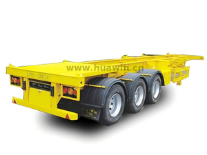 3 eixo de 40 pés/20 pés contêiner 45 toneladas semi -trailer esqueléticas 