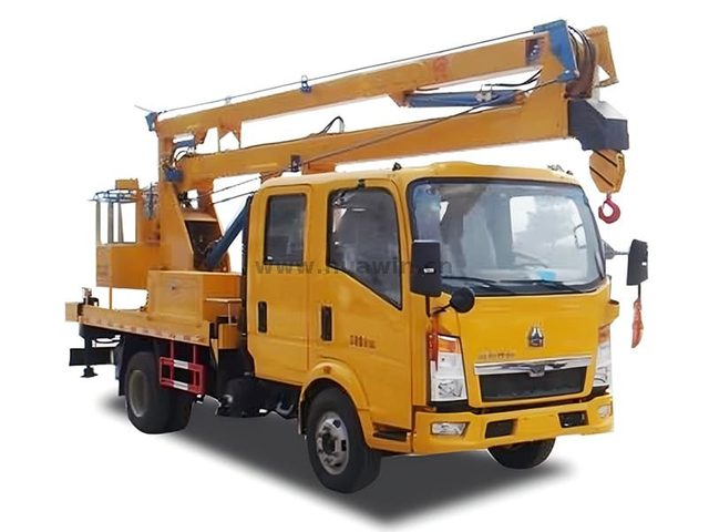 HOWO 4X2 Caminhão de plataforma aérea leve 4x2