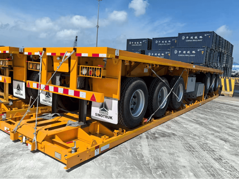 3 eixos de 40 pés de trailer semi