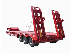 3 eixos de veículos especiais veículos semi -trailer de cama baixa