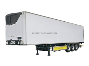 SINOTRUK 3 Eixos Refrigerador Recipiente Thermo King Semi Trailer