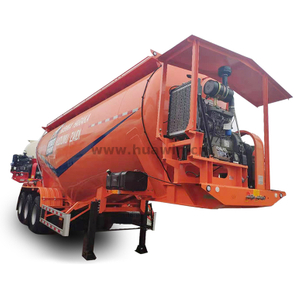 Sinotruk 3 eixos v tipo de tanque de cimento a granel semi -trailer
