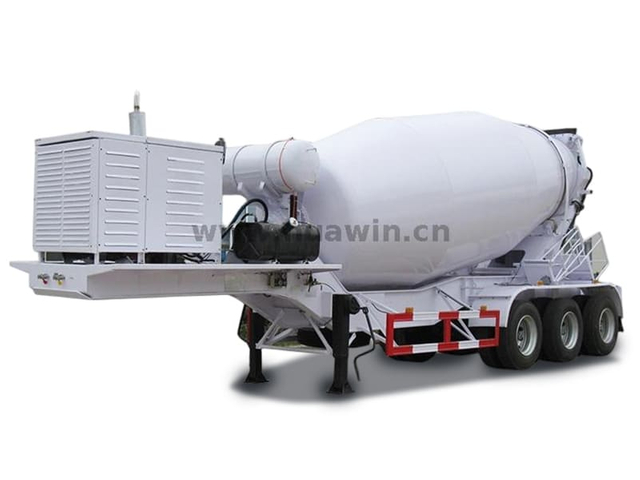 Sinotruk 3 eixos de concreto de 16cbm trailer de caminhão -tanque