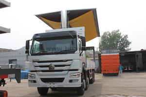 SINOTRUK HOWO 8X4 ASTA DE ALUMINA OPEN VAN TUCMON