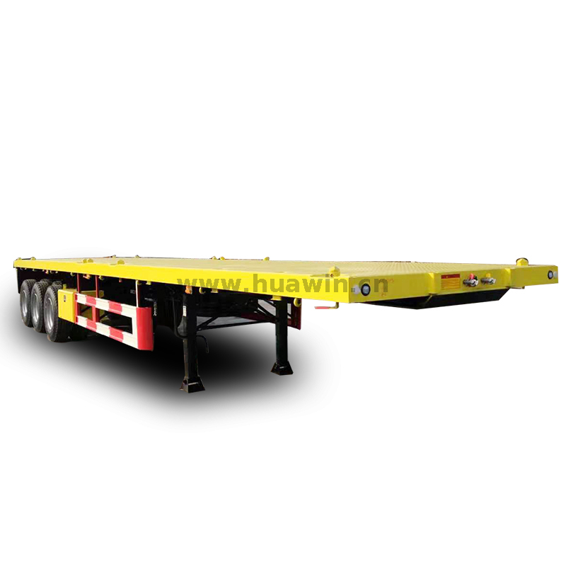 Sinotruk 3 eixos 40FT semi-reboque plano com Jost King Pin