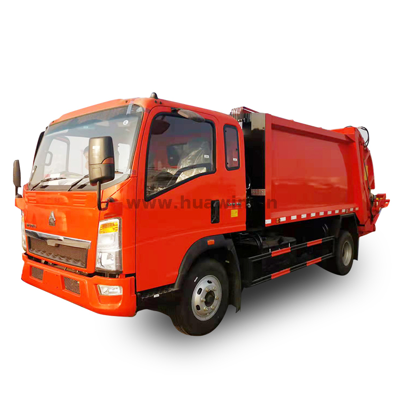 Caminhão compactador de lixo SINOTRUK HOWO 4X2 -8CBM