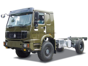 Sinotruk Howo 4x4 Chassi de caminhão de cargo AWD de tração nas quatro rodas