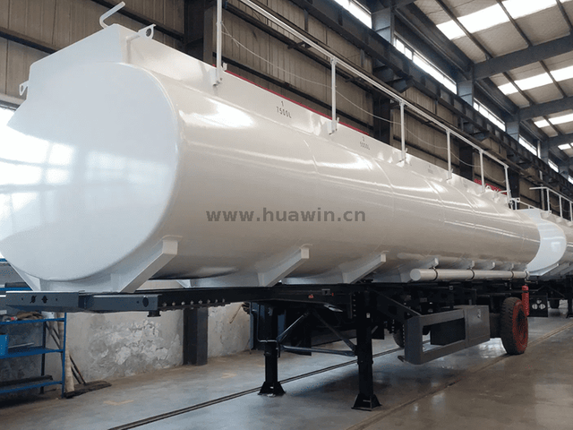 CIMC 3 eixos 46.000 litros de reboque-tanque de aço carbono