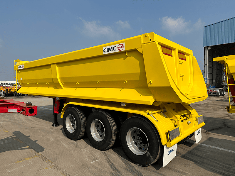3 eixos 26cbm dump semi trailer-1