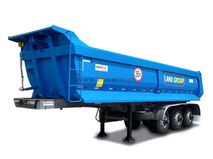 3 eixos 26cbm de dump semi trailer