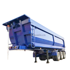 Huawin 3 eixos/4 eixos de dump semi trailer com volume 18cbm-40cbm 