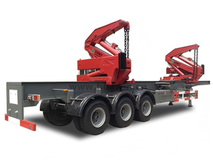 SINOTRUK 3 Eixos 20gp/40hq Trailer de guindaste lateral
