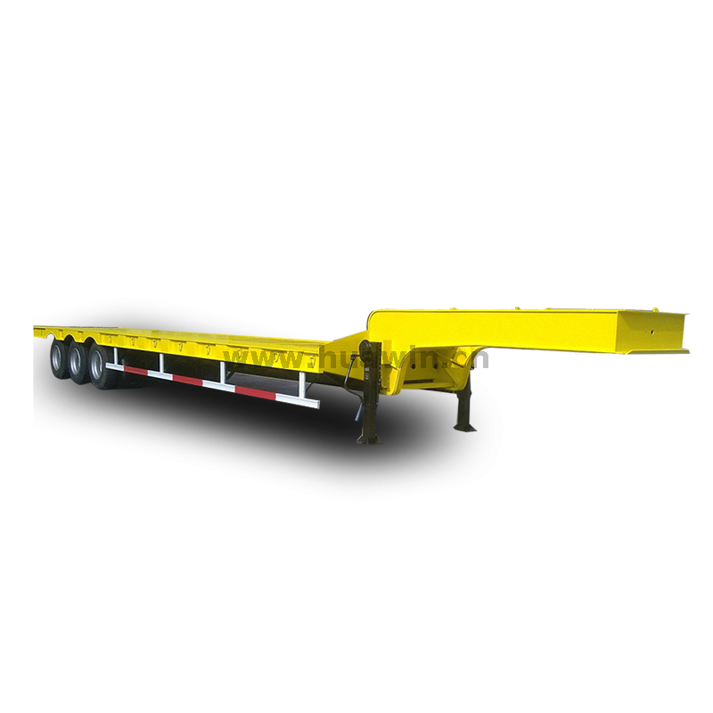 Transportador de escavadeira 70 Ton 4 Axle Low Bed Trailer