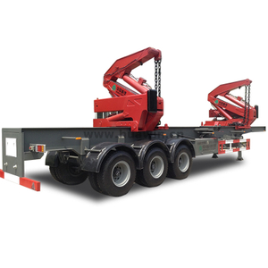 SINOTRUK 3 Eixos 20gp/40hq Trailer de guindaste lateral