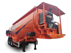 Sinotruk 3 eixos v tipo de tanque de cimento a granel semi -trailer