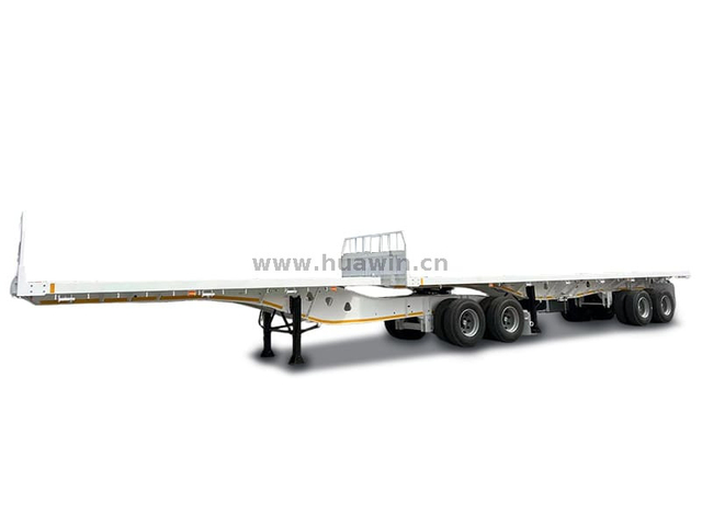 20ft+40ft 2 eixos Superlink Flatbed Trailer