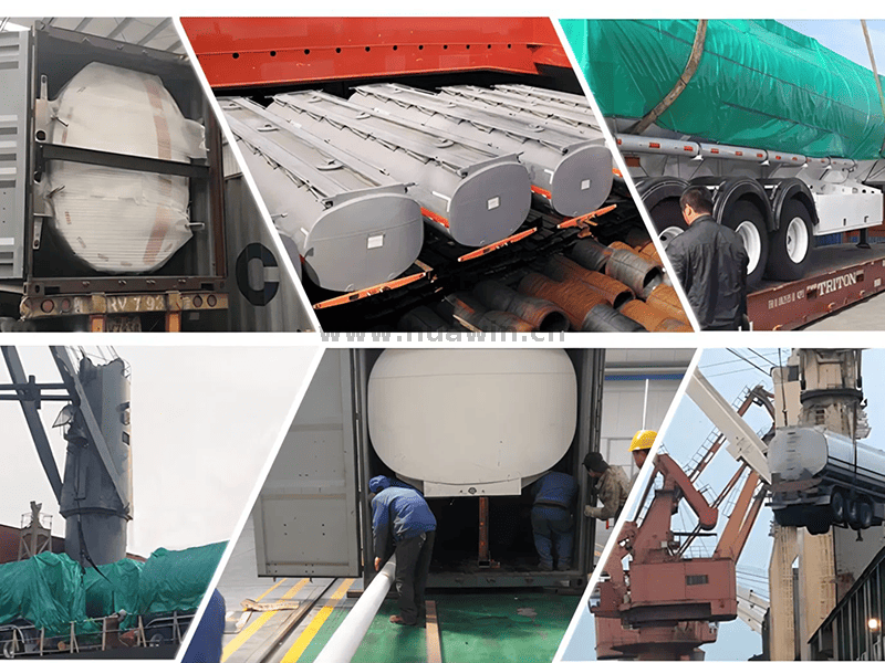 CIMC 3 Eixos 46000 Litros Trailer-tanque de A&ccedil;o Carbono-9